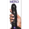Merci Dual Density Ultraskyn Squirting Cumplay Cock with Removable Vac-U-Lock Suction Cup - Black