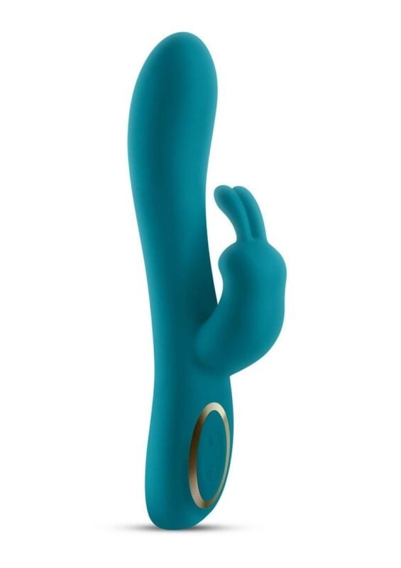 Obsessions Hera Rechargeable Silicone Rabbit Vibrator - Teal