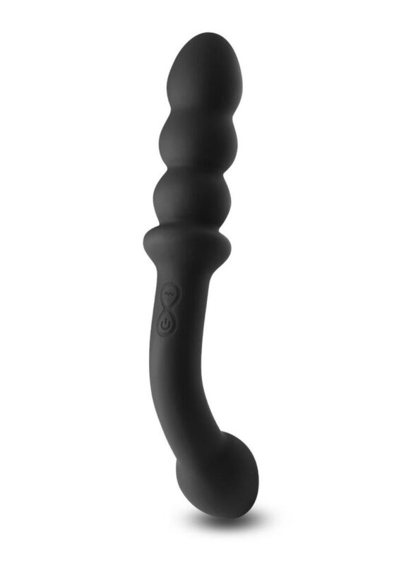 Renegade Duel Rechargeable Silicone Dual End Vibrator - Black