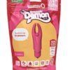 4T Demon Rechargeable Silicone Mini Clitoral Stimulating Vibrator - Strawberry