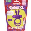 4T Ohare XL Rechargeable Silicone Rabbit Vibrating Cock Ring - Grape