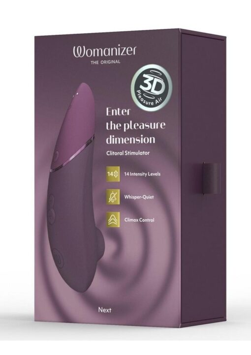 Womanizer Next Rechargeable Silicone Clitoral Stimulator - Dark Purple