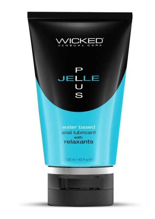 Wicked Jelle Plus Water Based Anal Lubricant with Relaxants 4oz