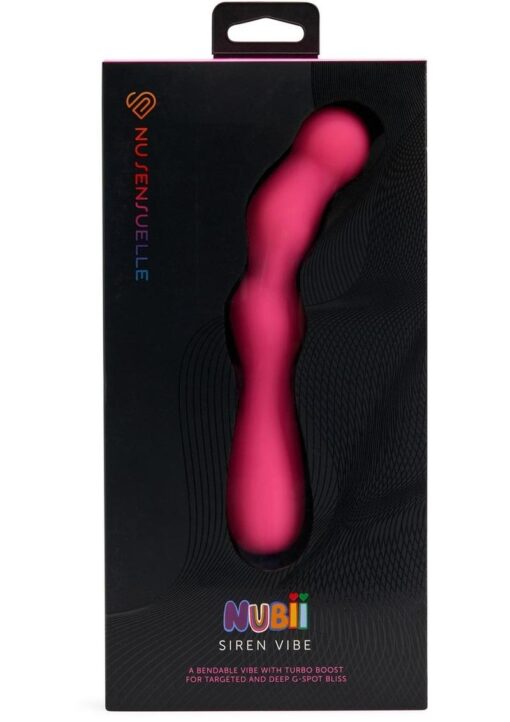 Nu Sensuelle Siren Nubii Bendable Rechargeable Silicone G-Spot Vibrator - Pink