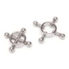 Prowler RED 4 Way Screw Nipple Clamps - Stainless Steel