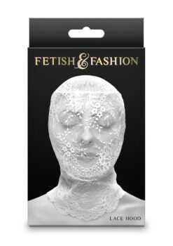 Fetish and Fashion Lace Hood - White