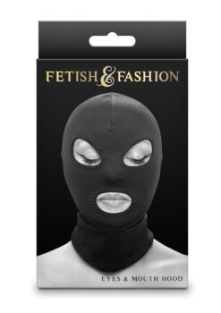 Fetish and Fashion Eyes andamp; Mouth Hood - Black