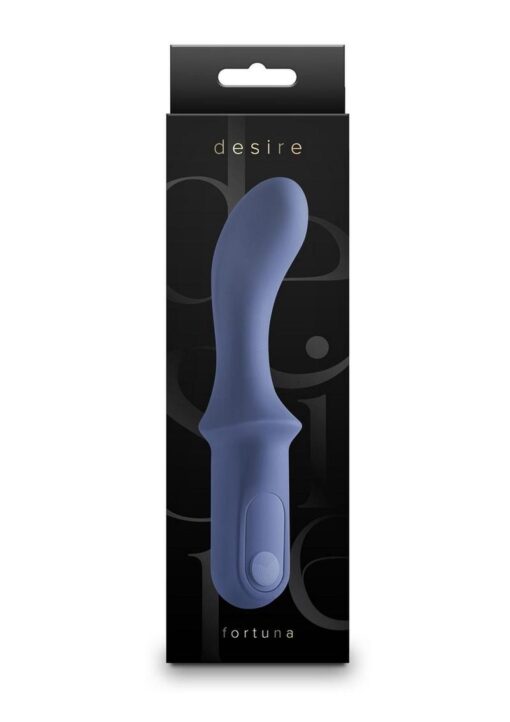 Desire Fortuna Rechargeable Silicone G-Spot Vibrator - Blue
