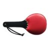 Padded Leather Ping Pong Paddle - Red/Black