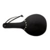Padded Leather Ping Pong Paddle - Red/Black