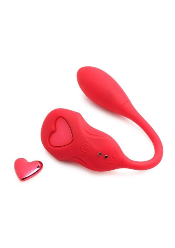 Frisky Double Love Connection Rechargeable Silicone Panty Vibe with Remote - Red