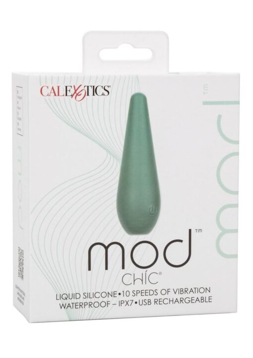 Mod Chic Rechargeable Silicone Vibrator - Green