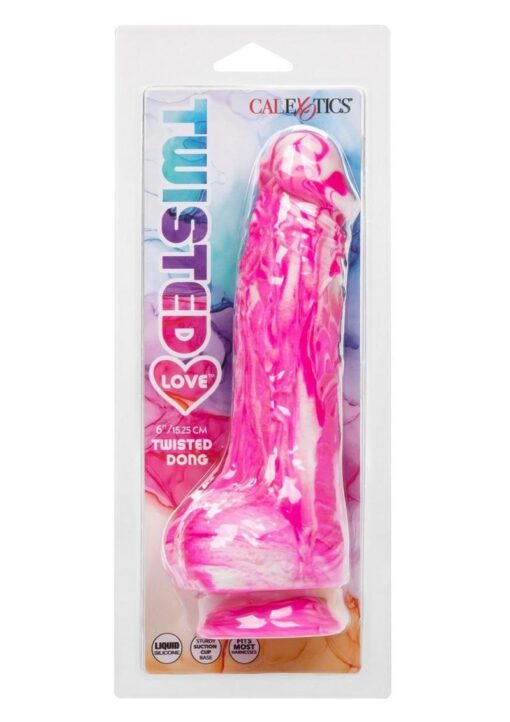 Twisted Love Twisted Dong Silicone Bendable Dildo - Pink