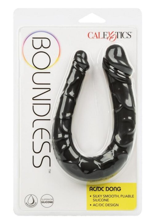 Boundless AC/DC Silicone Bendable Double Dong - Black