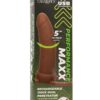 Performance Maxx Rechargeable Silicone Thick Dual Penetrator Extender - Chocolate