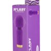 M`Lady Rechargeable Silicone Mini Vibrating Wand - Purple