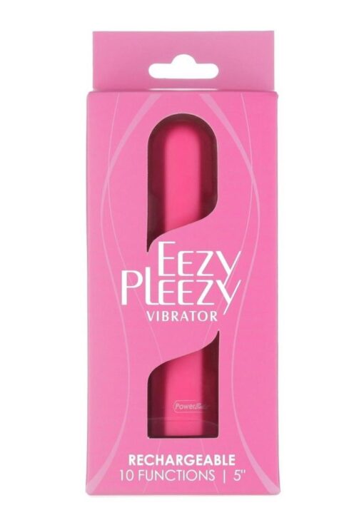 PowerBullet Eezy Pleezy Rechargeable Vibrator 5in - Pink