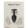 Roses Til Dawn Silicone Butt Plug - Small - Black