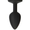 Roses Til Dawn Silicone Butt Plug - Small - Black