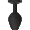 Roses Til Dawn Silicone Butt Plug - Medium - Black