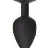 Roses Til Dawn Silicone Butt Plug - Large - Black