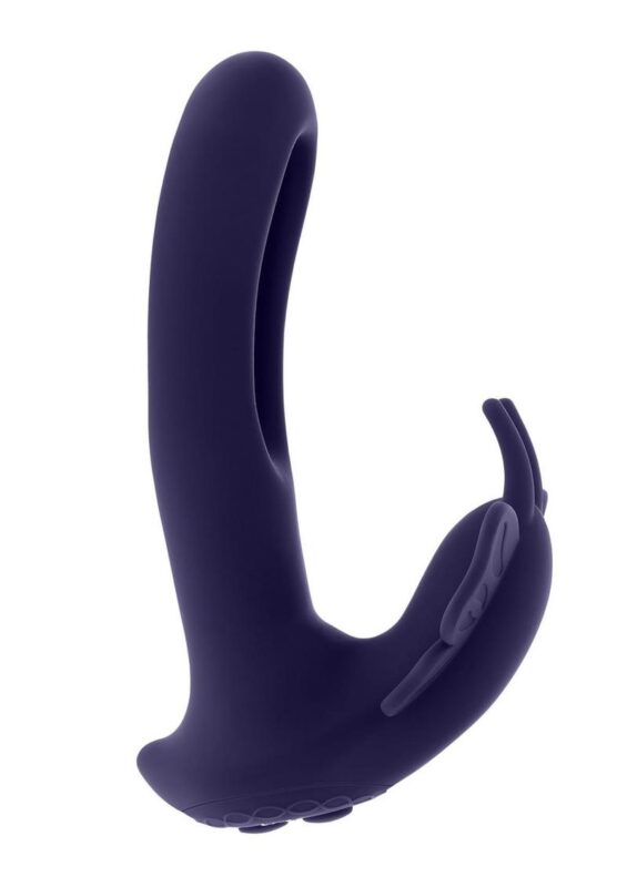 Lord of the Wings Rechargeable Silicone Butterfly Stimulator with Remote - Purple