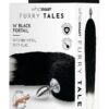 Whipsmart Metal Plug with 14in Indigo Fox Tail 2.5in - Black