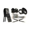 Master Series Tied Temptress Thigh Harness with Hog Tie Connector - Black/Gold