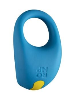 Romp Juke Rechargeable Silicone Cock Ring - Blue