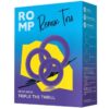 Romp Remix Trio Silicone Cock Rings (3 Piece) - Purple