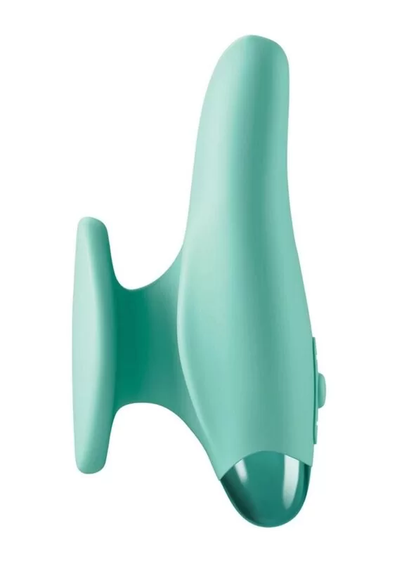 JimmyJane Form 2 Gripp Rechargeable Silicone Stimulating Vibrator - Teal
