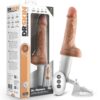 Dr. Skin Platinum Collection Silicone Dr. Hammer Rechargeable Thrusting Dildo with Handle and Remote Control 7in - Vanilla