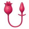 Clit-Tastic Tulip Finger Massager and Pleasure Plug Set - Red