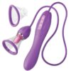 Fantasy for Her Ultimate Pleasure Max Rechargeable Silicone Vibrator with Clitoral Stimulator - Purple