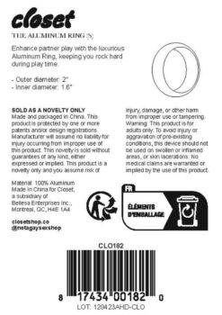 Closet Aluminum Ring Sm