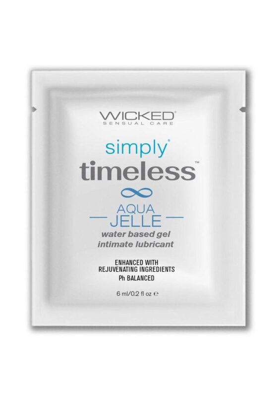 Wicked Simply Timeless Aqua Jelle Personal Lubricant Packette