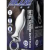 Blue Line Metal Tapered Butt Plug with Loop Hardware 2.5in - Stainless Steel