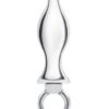 Blue Line Metal Tapered Butt Plug with Loop Hardware 2.5in - Stainless Steel
