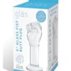 Glas Fist Glass Butt Plug 5in - Clear