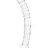 Glas Girthy Double Trouble Glass Dildo 12in - Clear