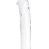 Glas Dildo Glass with Veins and Flat Base 12in - Clear
