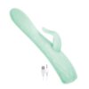 Goddess Heat Up Rotating Rechargeable Silicone Massager - Aqua