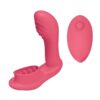 Blaze Remote Control Satisfier Rechargeable Silicone Mini Vibrator - Coral