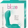 Blaze Remote Control Satisfier Rechargeable Silicone Mini Vibrator - Aqua