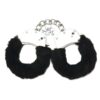 WhipSmart Furry Cuffs with Eye Mask - Black