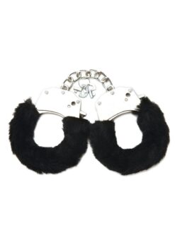 WhipSmart Furry Cuffs with Eye Mask - Black