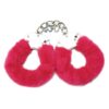 WhipSmart Furry Cuffs with Eye Mask - Hot Pink