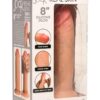 Jock Real Skin Silicone Dildo 8in - Vanilla