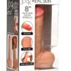 Jock Real Skin Silicone Dildo with Balls 8in - Vanilla