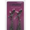 Euphoria Collection Chain Nipple Clamps - Black